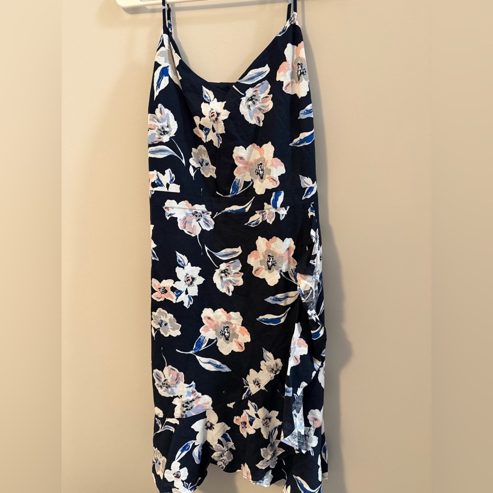 Banana Republic Navy Dress with White Trim